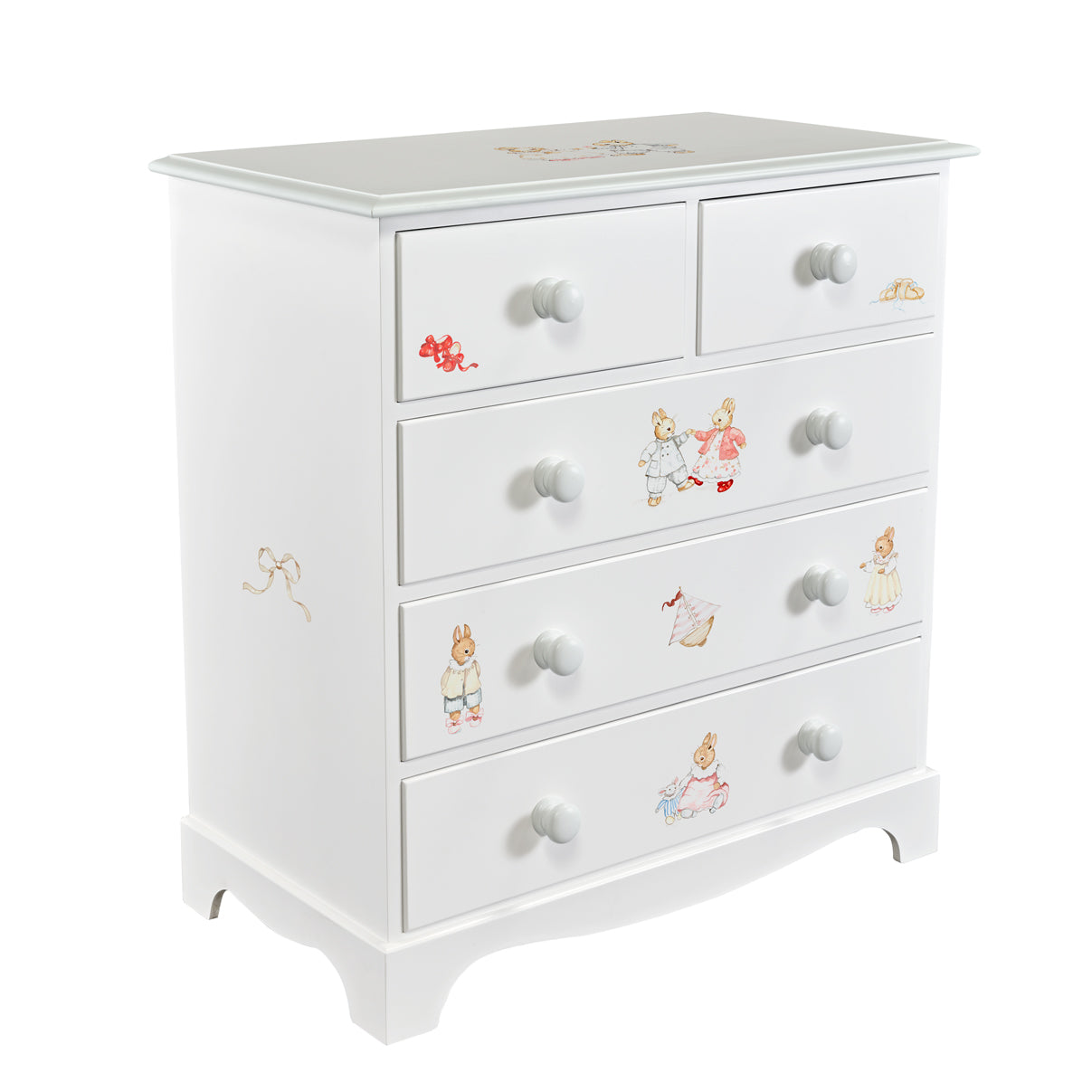 Designer Bunnies with Chic Grey Trim