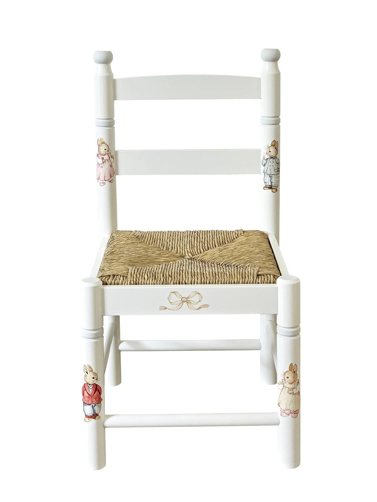 Dragons Rush Seated Chair - Designer Bunnies with Chic Grey Trim