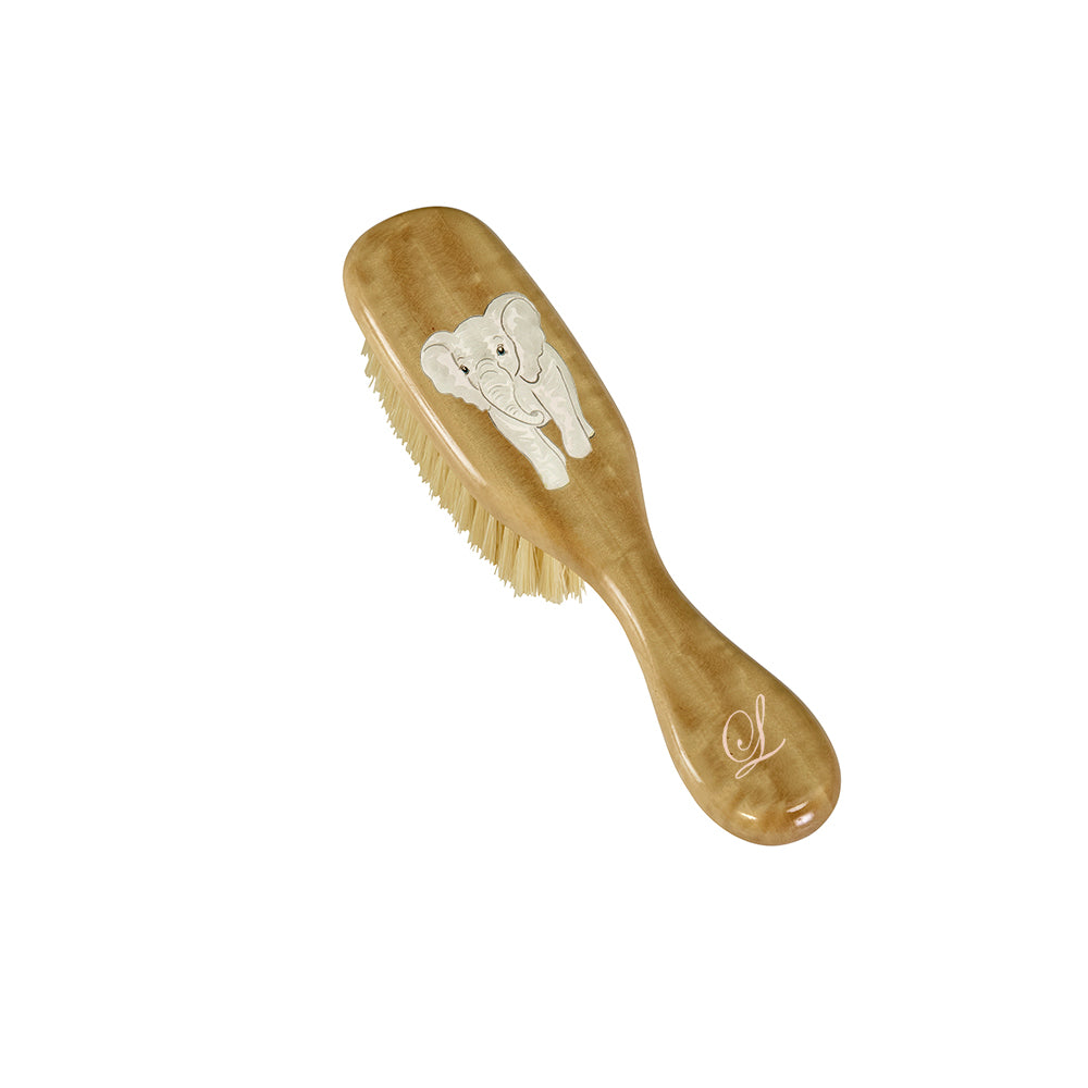 Baby Hairbrush - Vintage Safari Elephant