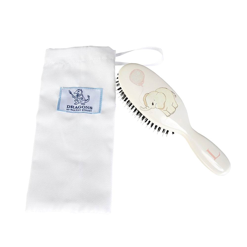 Small Hairbrush - Playful Elephant Standing