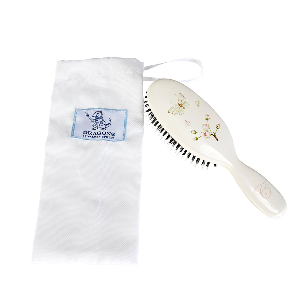 Linen Blossom White Butterfly