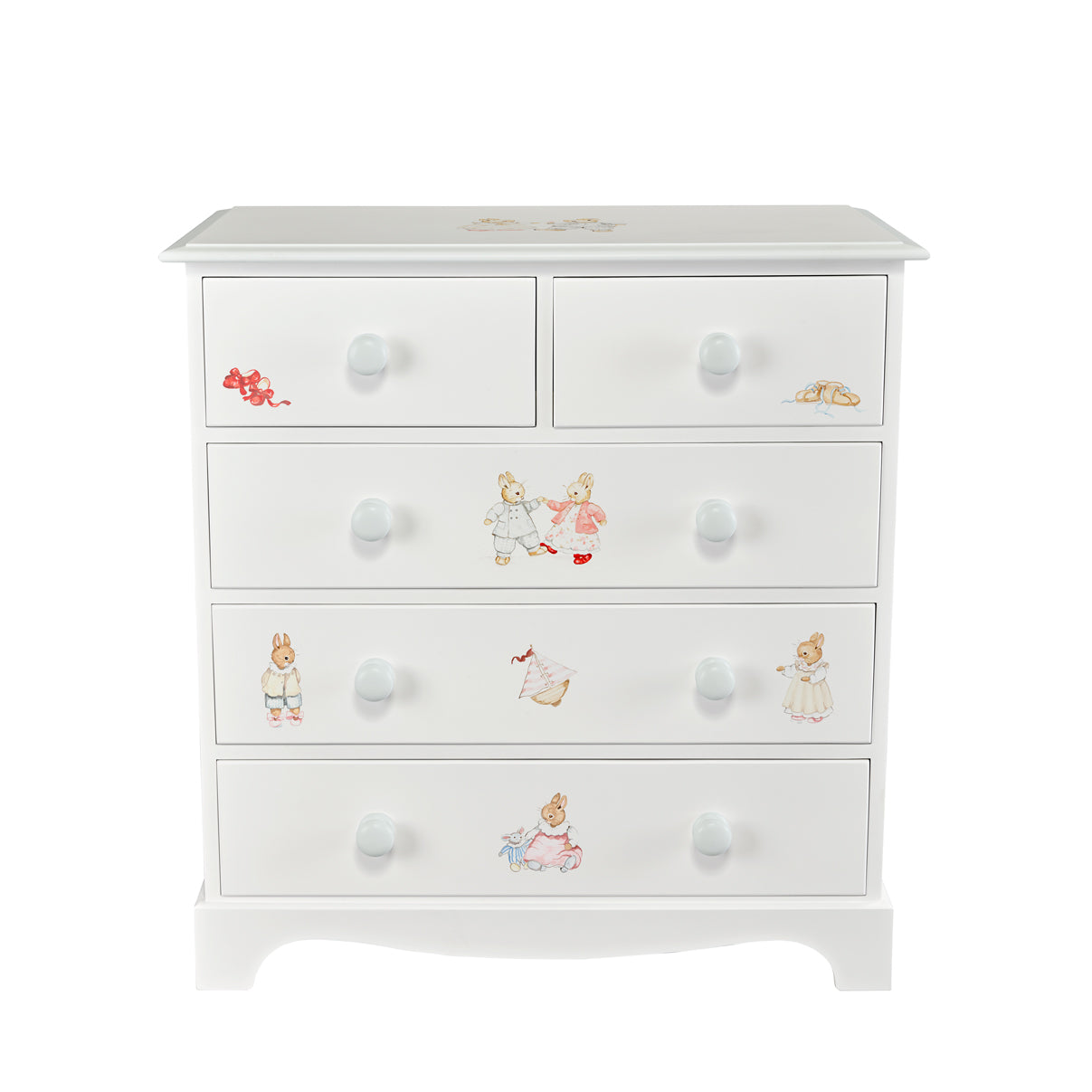 Designer Bunnies with Chic Grey Trim