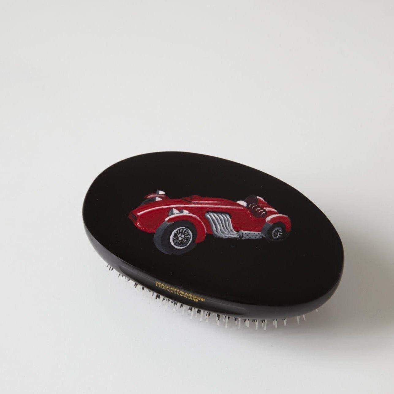 British Racer Hairbrush - Red Racing Car