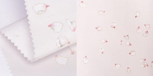 The Design & Process of our Falling Petals Fabric