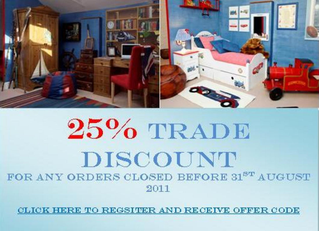 25% Trade Discount until 31st August 2011
