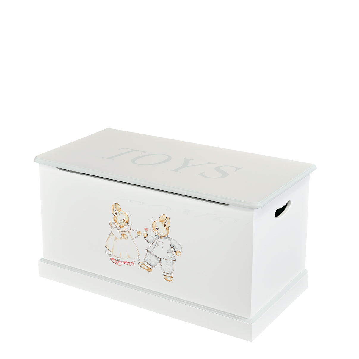 Cambridge Toy box - Designer Bunnies with Chic Grey Trim
