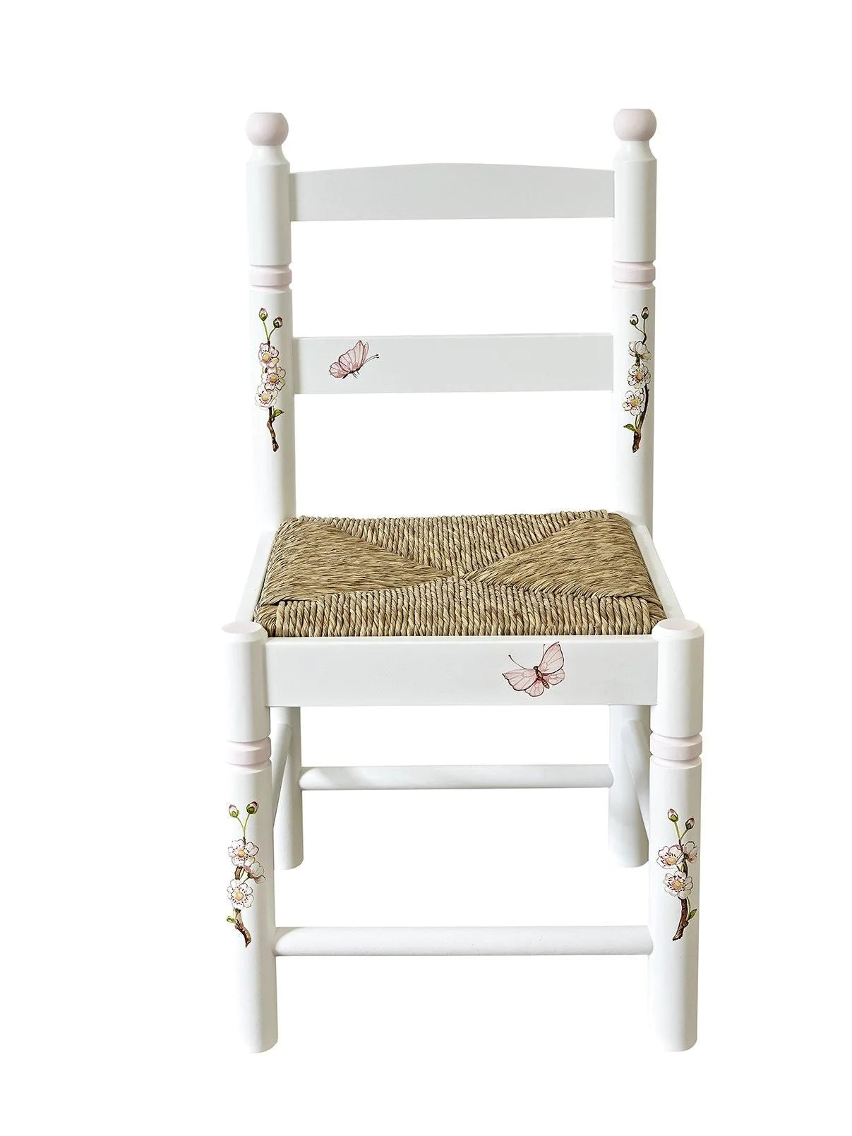 Dragons Rush Seated Chair - Linen Blossom with Briar Pink Trim