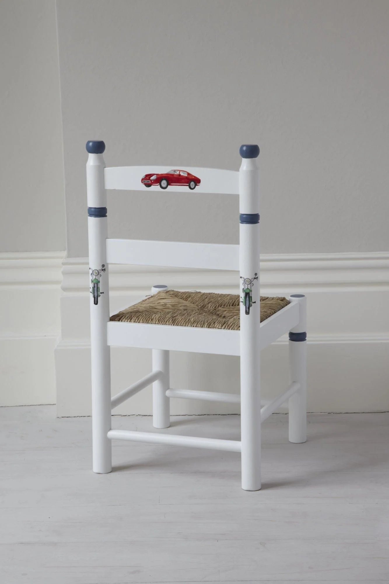 Dragons Rush Seated Chair - Vintage Transport with Vintage Blue Trim