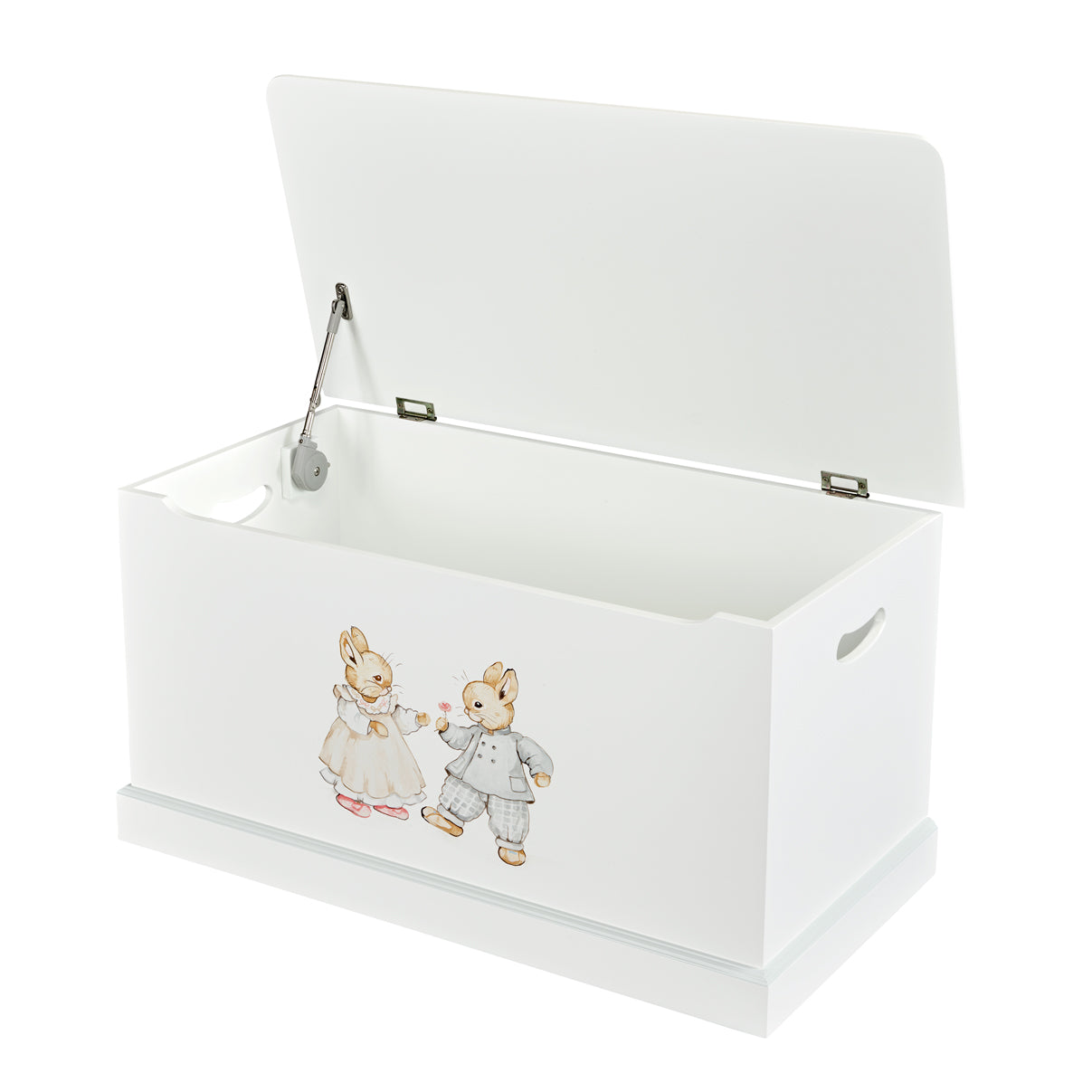 Cambridge Toy box - Designer Bunnies with Chic Grey Trim