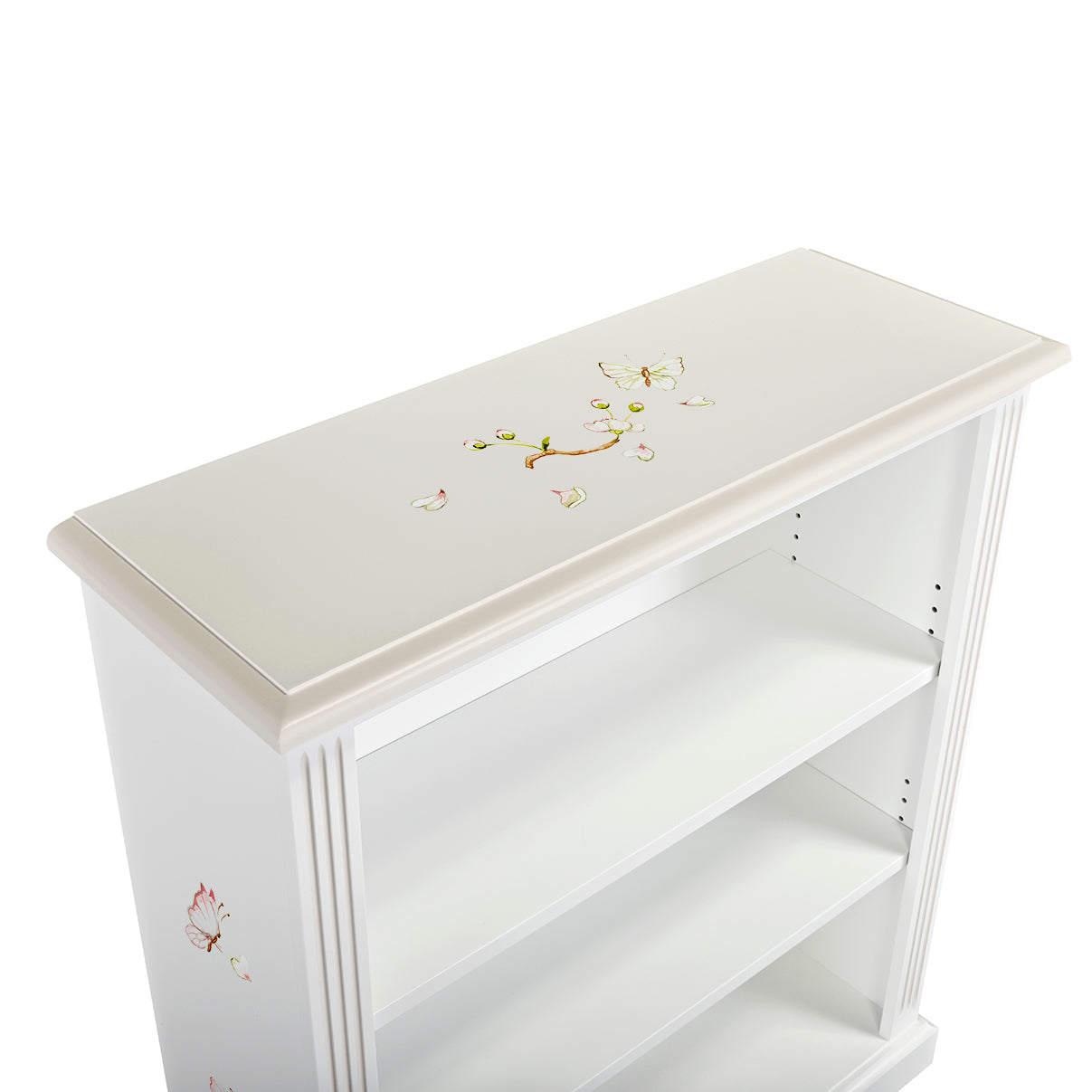 Small Lara Bookcase - Linen Blossom with Soft Jute Trim