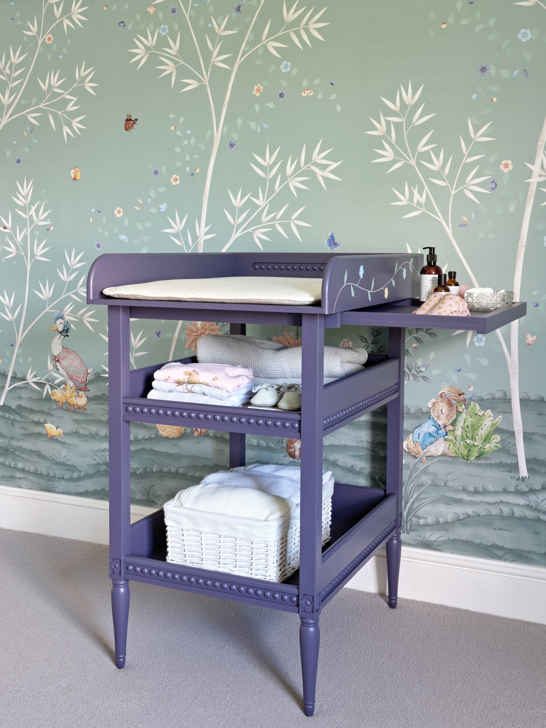Walton Changing Table - Shadow Purple with Artwork