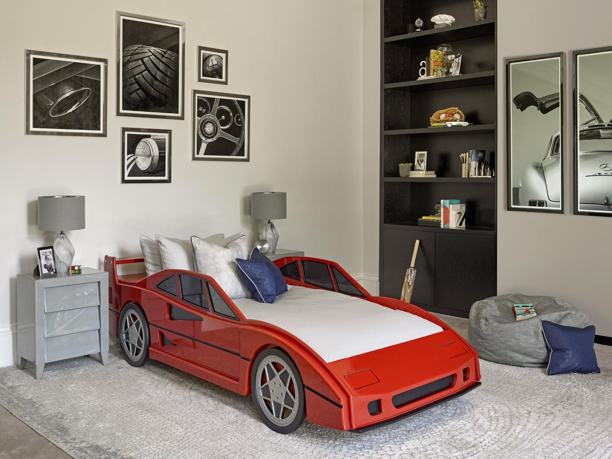 The Dragons RC79 - Single Racing Car Bed in Red - Kids race car bed | Dragons of Walton Street