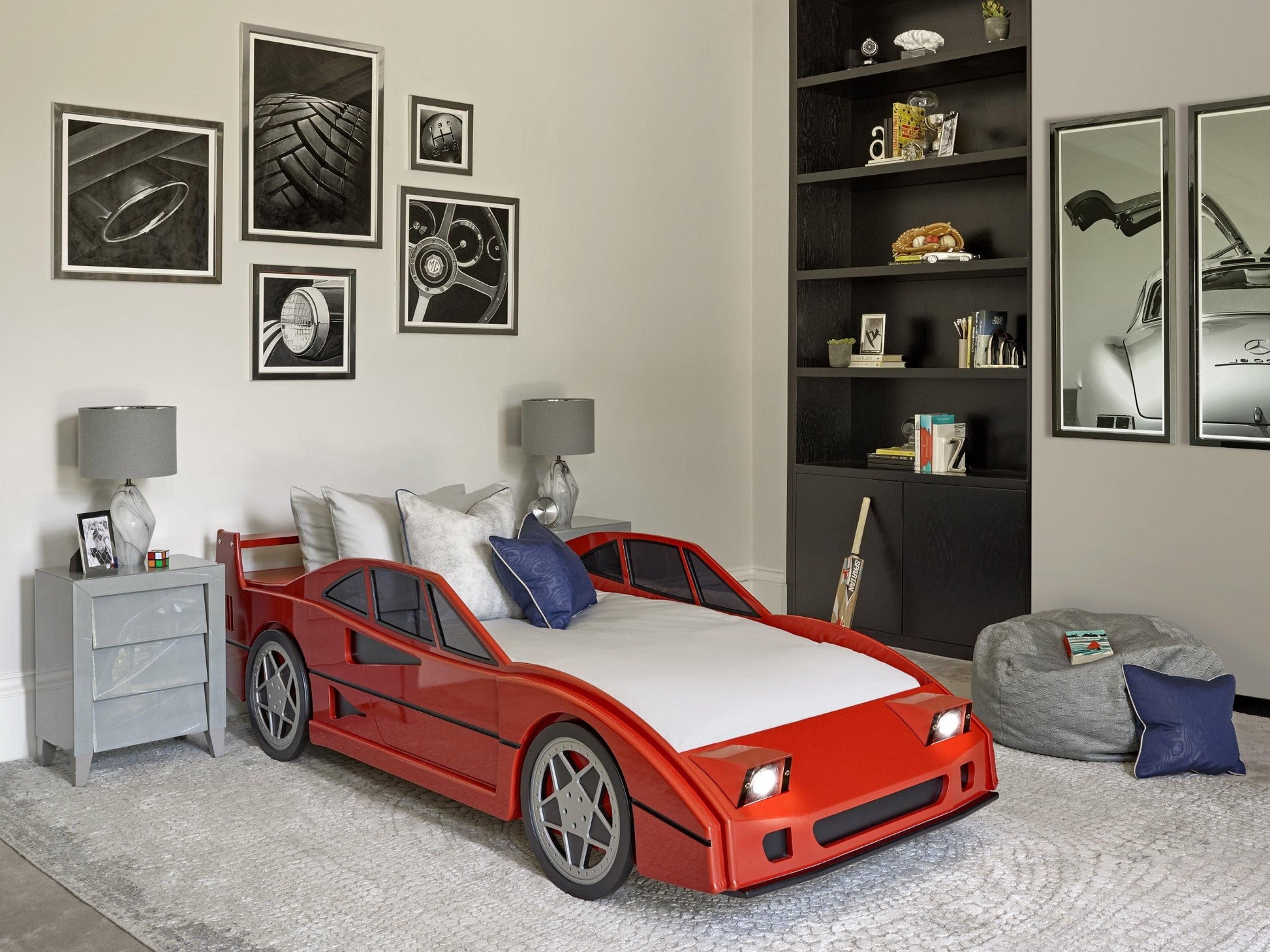 The Dragons RC79 - Single Racing Car Bed in Red - Children's race car bed  | Dragons of Walton Street