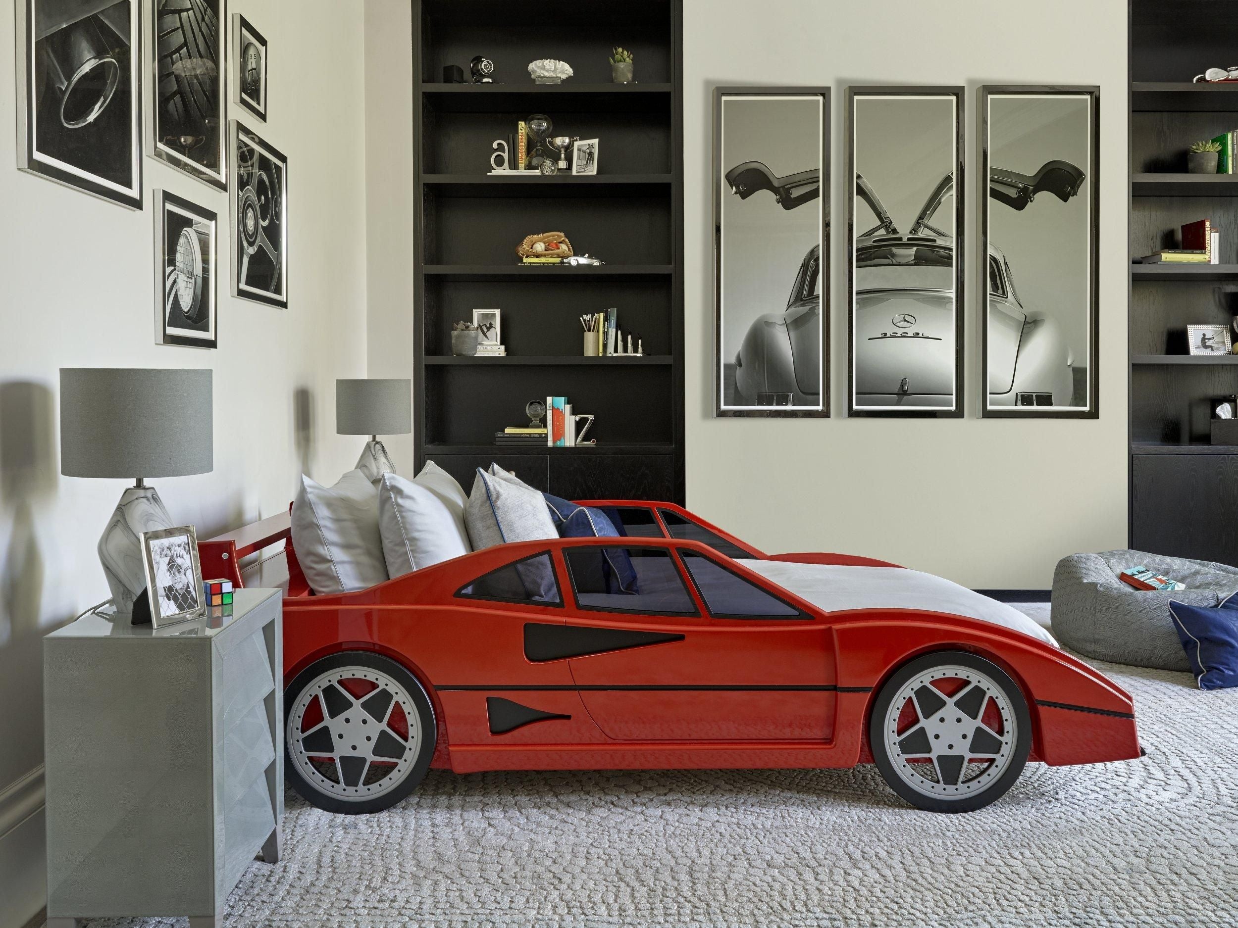 The Dragons RC79 - Single Racing Car Bed in Red