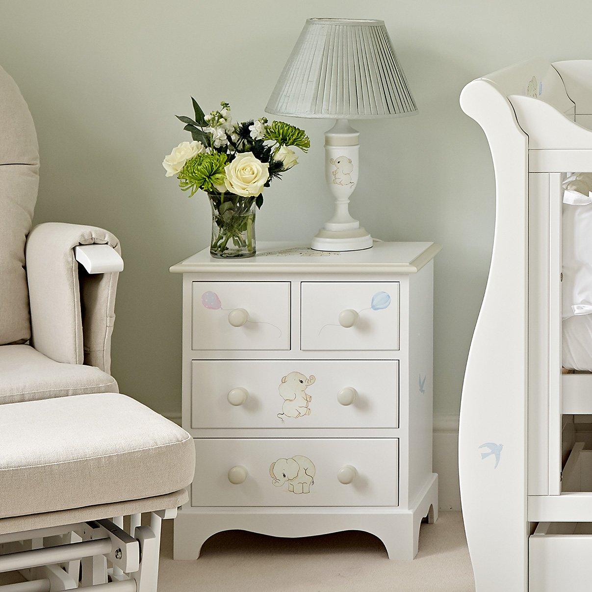 Small baby dresser with Playful Elephants paintings | Dragons of Walton Street