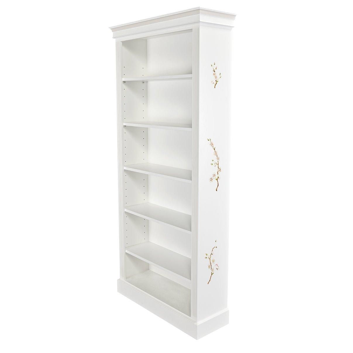 Large Lara Bookcase - Linen Blossom with Soft Jute Trim